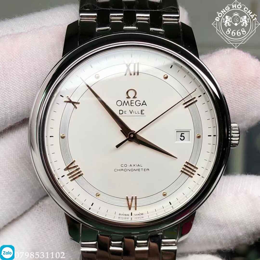 Đồng Hồ Omega Deville Co-Axial Prestige Stainless Steel Super Fake