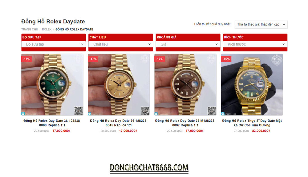 100+ mẫu đồng hồ Rolex DayDate Super Fake Replica 1:1 đẳng cấp nhất
