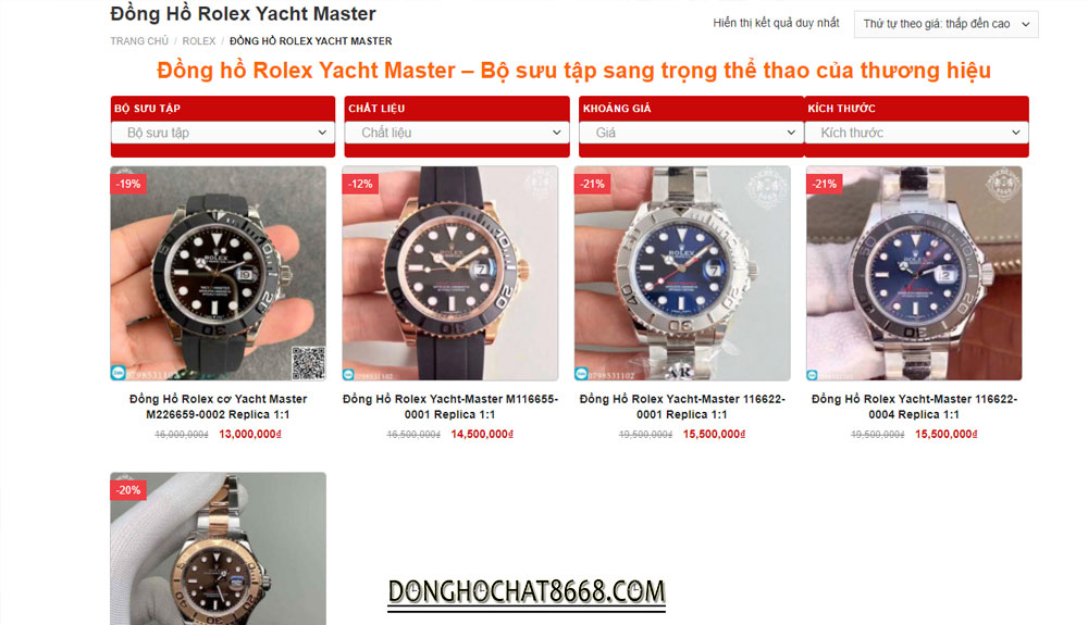 Đồng hồ Rolex Yacht Master - Bộ sưu tập sang trọng thể thao của Rolex