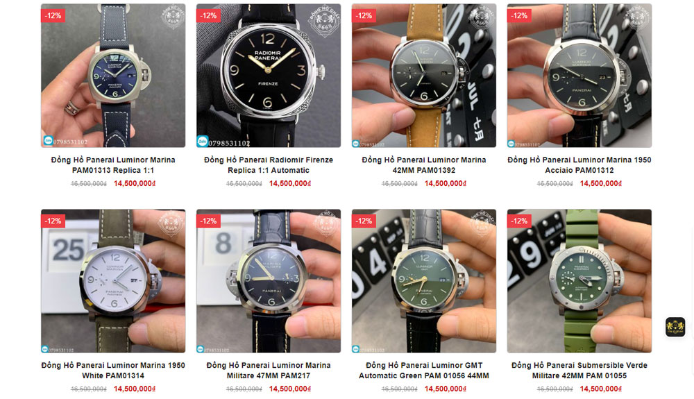 ⚜️ 99+ Đồng hồ Panerai Super Fake Replica 1:1 giá tốt nhất Việt Nam