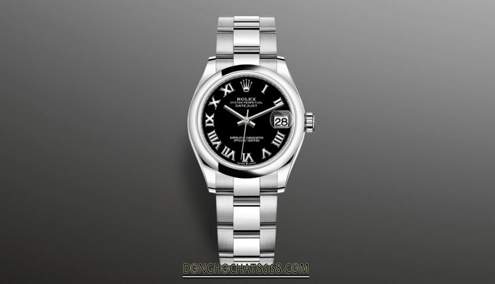 Rolex Datejust mặt số màu đen 31mm