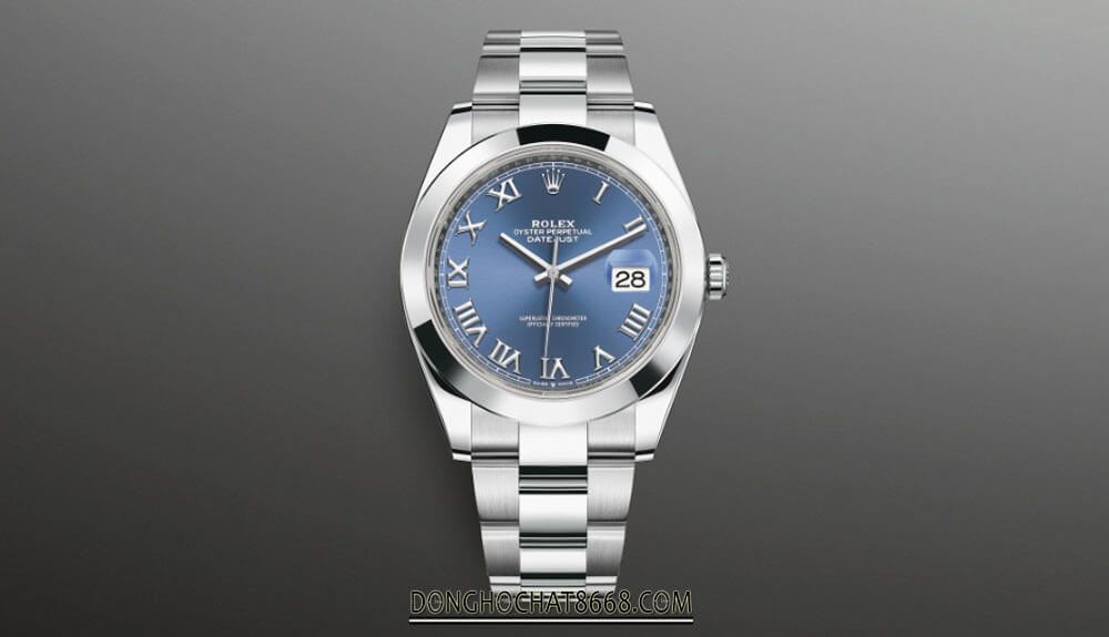 Rolex Datejust mặt xanh dây Oyster
